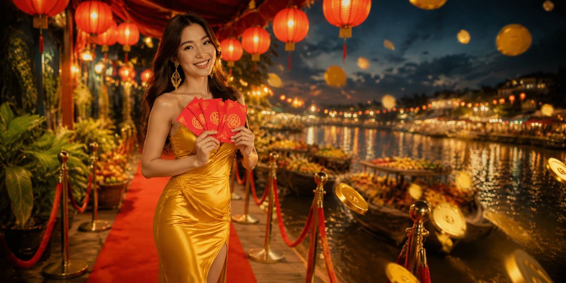 Phong bì đỏ may mắn tại chợ đêm Mekong – ưu đãi đặc biệt từ 518