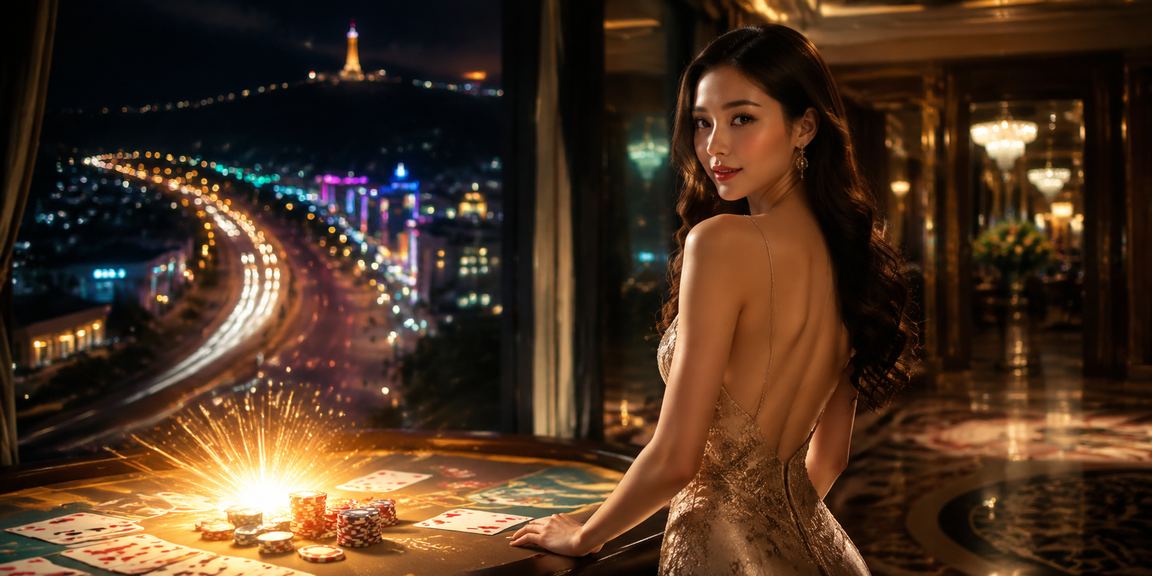 Ánh đèn neon rực rỡ tại sòng baccarat Vũng Tàu về đêm